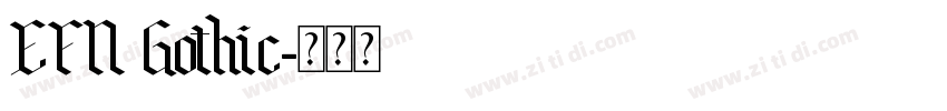 EFN Gothic字体转换